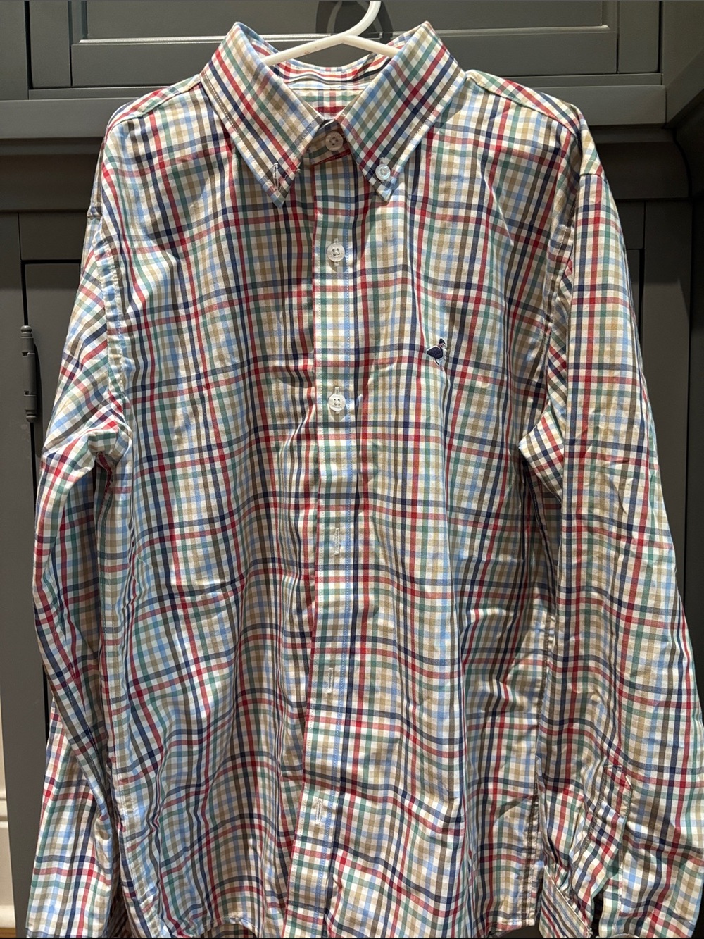 Boys Multicolor Plaid Button-Down Shirt - Long Sleeve
